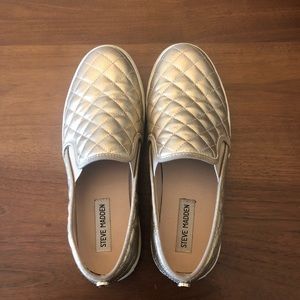 Gold Steve Madden Tennis Shoes